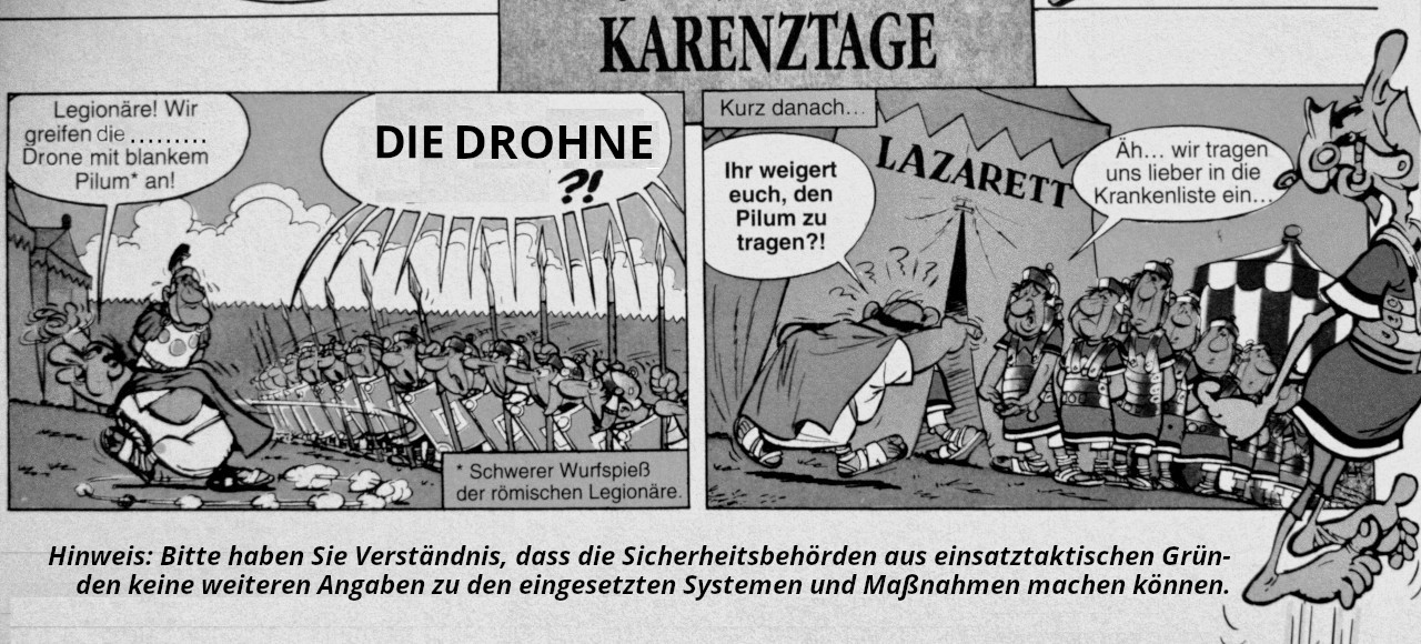 Dronenjäger: Comicstrip Asterix & Obelix