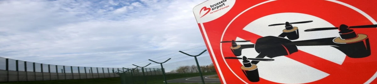 No drone zone op Brussel Airport in Zaventem. (Foto: ANP)